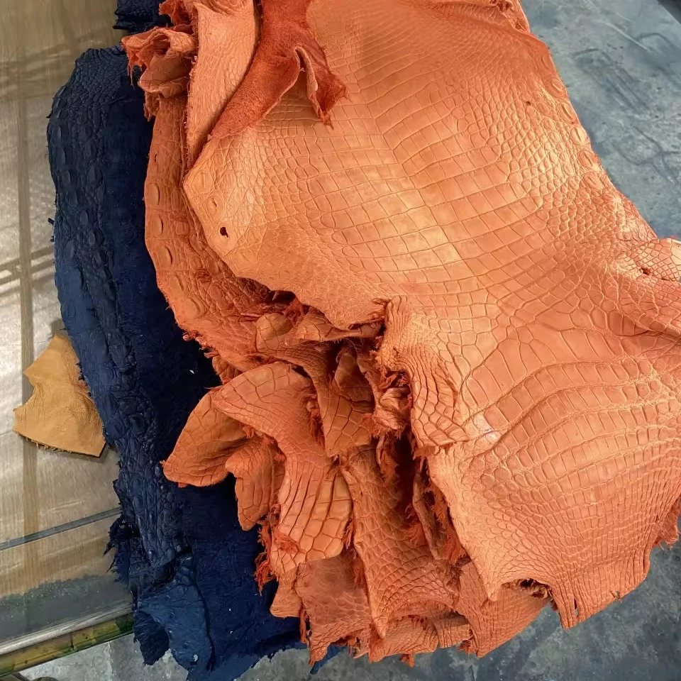 Genuine Croco Leather Finish Quality Assured Tanned Leather from Vietnam Wholesale for Handbags Shoes Lining