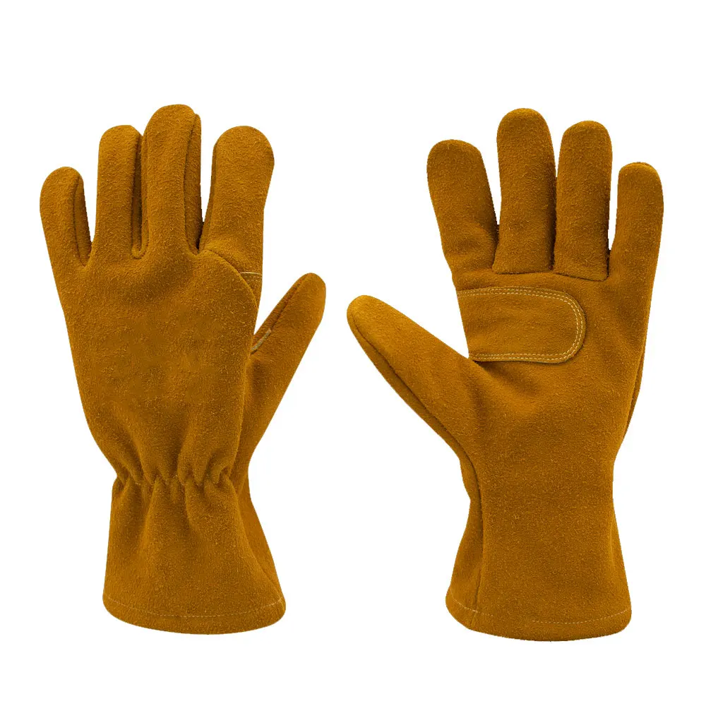 Adjustable New Arrival Leather Anti Heat Fire Resistant Cheap Price Fire Fighter Gloves New Design Fire Fighter Gloves