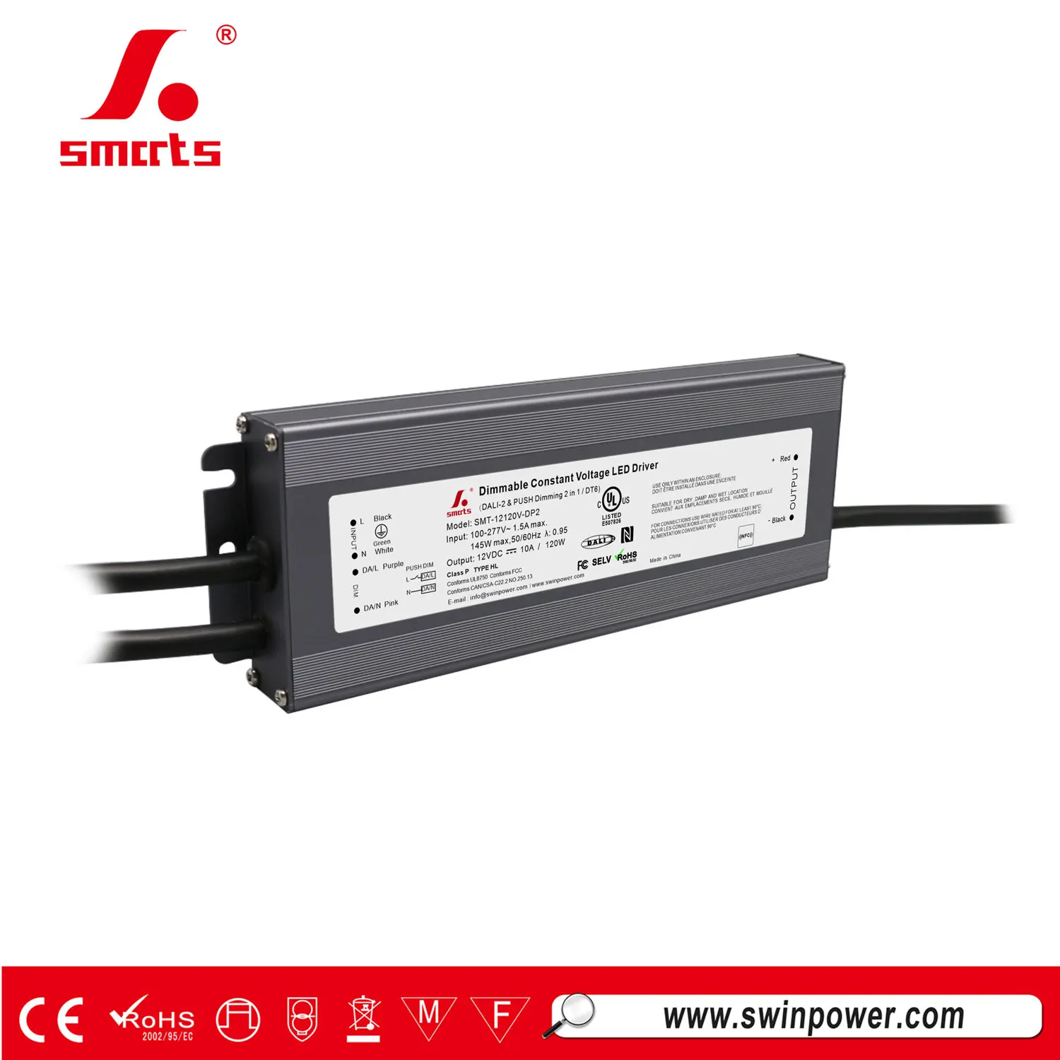 waterproof 12v constant voltage led driver 100w power supply led lighting ip67