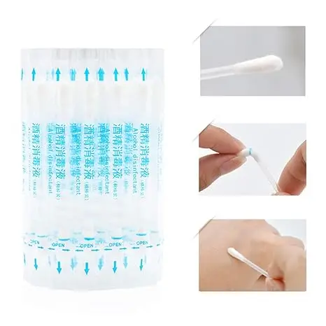 Medical Alcohol filled with Cotton Swabs for Customized
