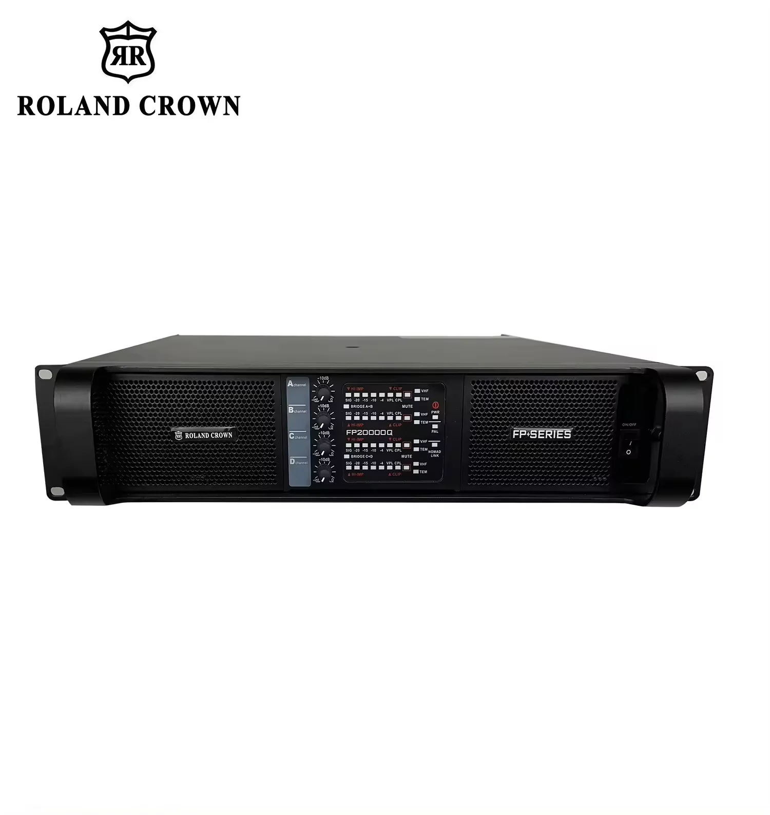 Roland Crown FP20000Q 4-канальный класс TD стерео сабвуфер усилитель | 10000 ватт наружный профессиональный аудио