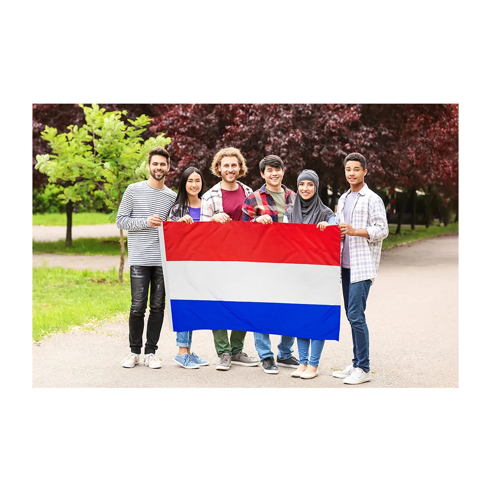 Euro 2024 Hot selling Football Cheering Products 100% Durable Polyester customize 3x5 ft Flag Netherlands Flag Of Netherlands