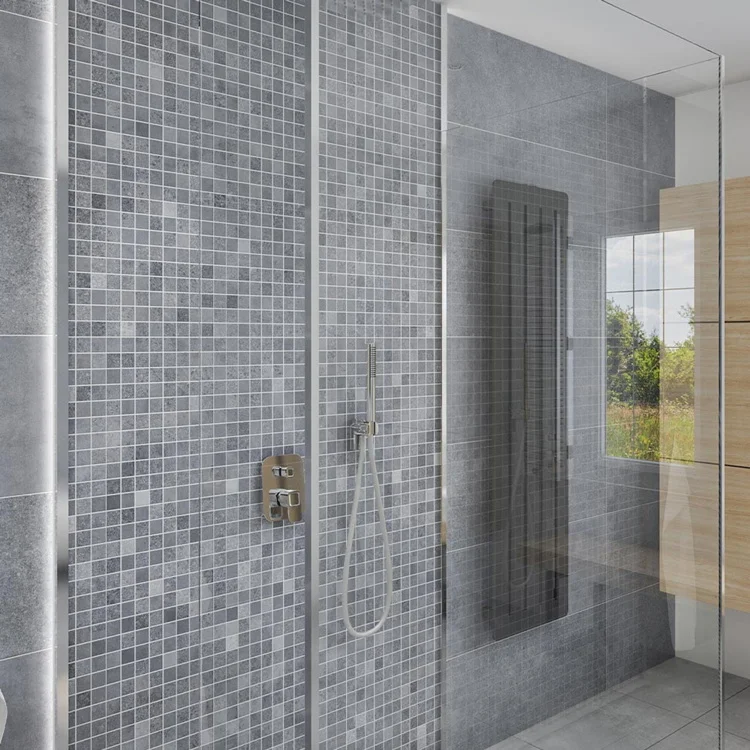 Pvc Pet 3d Peel And Stick Waterproof Weaving Style Background Decorative Solid Wood Wooden Bath Mosaic Wall Panel For Bathroom