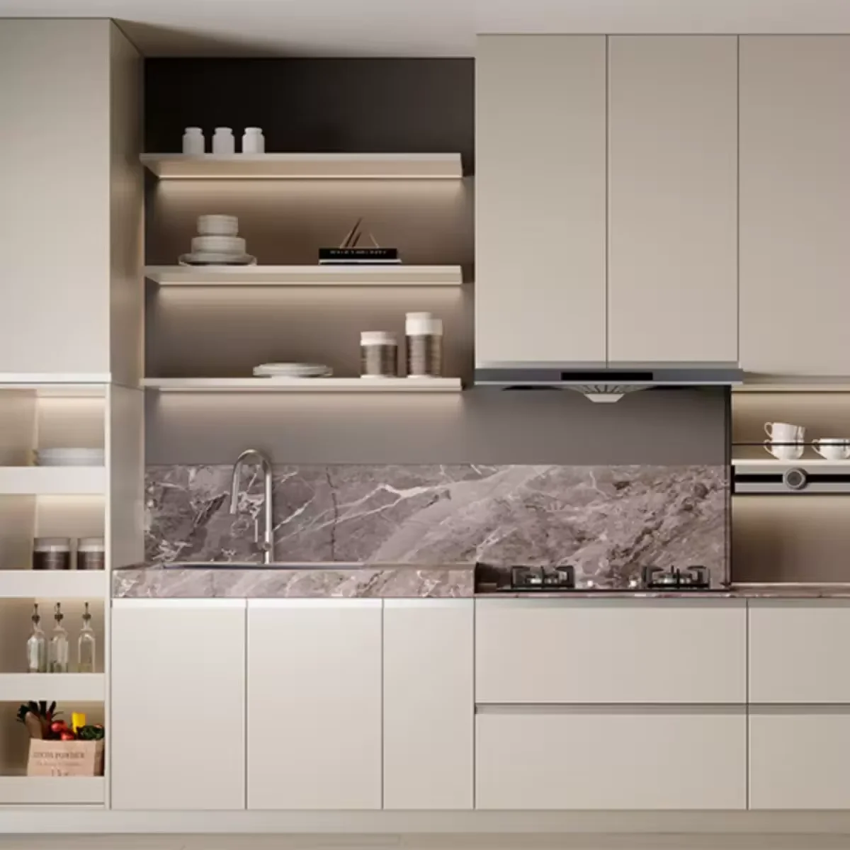 Custom Kitchens Cabinets Non Wood No Wood Shaker Kitchen Cabinet