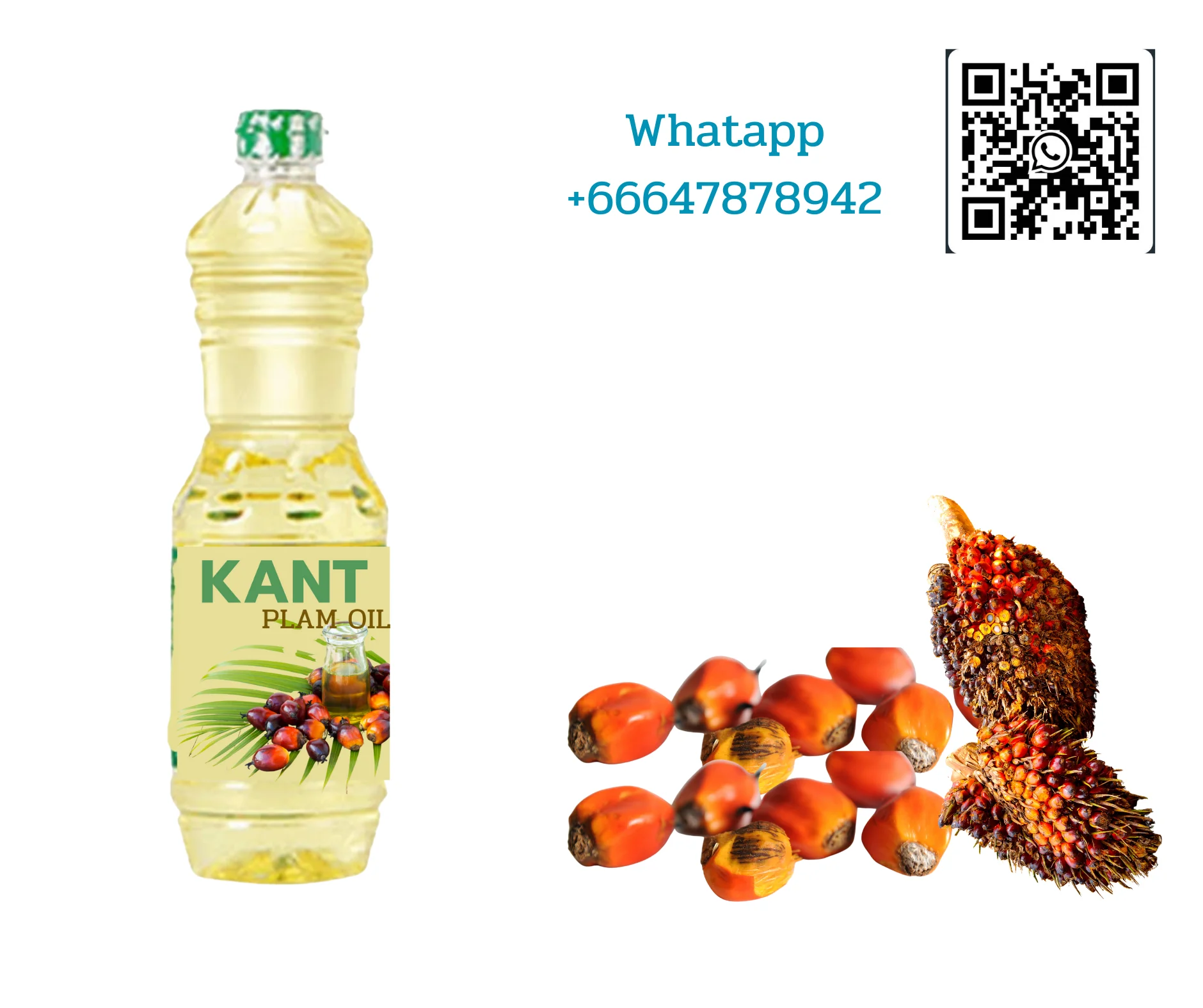 KANT Plam Oil plastic bottle Use For  Cooking Pemium Quality Product of Thailand Kancheewalanad company limited Kancheewa