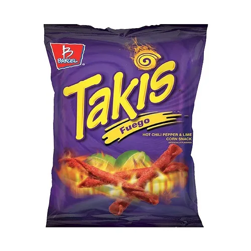 Takis Fuego Flavored Tortilla Chips - Pack of 3 - 56g