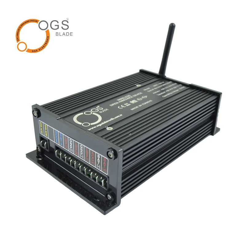Wireless Remote Controlled Siren Announcement Device for Emergency Vehicles Ambulance Fire Truck Firefighter 100W