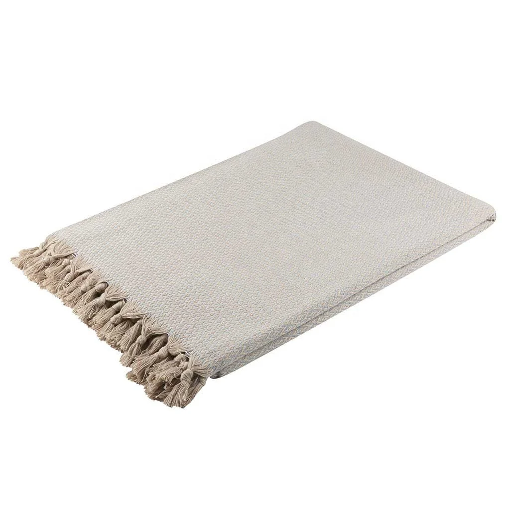 Goz XL 100% Cotton Blankets Throws Woven Soft Lightweight Bed Blanket Queen Size Hot Selling Comfortable Blanket for Home Decor