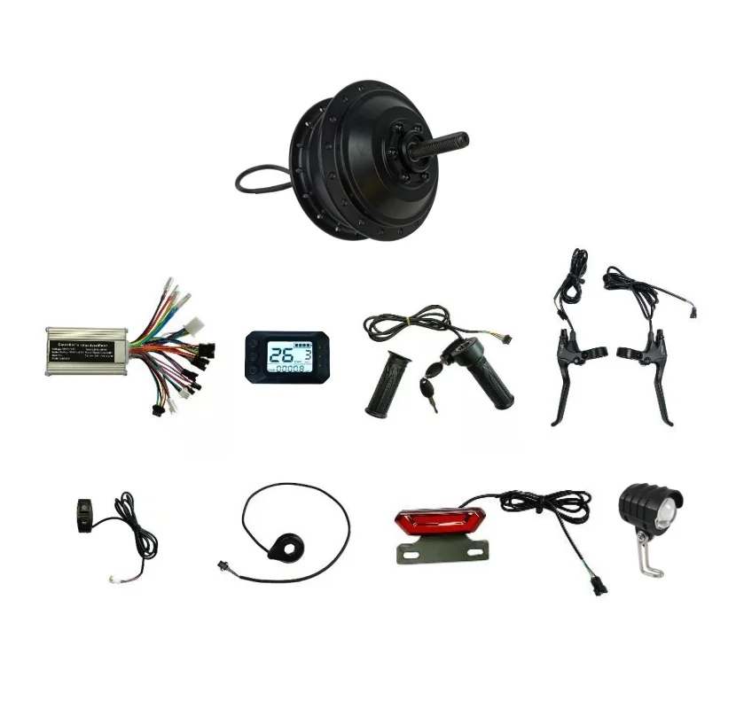 Wholesale 36V 48V 250W 350W Electric Bicycle Conversion Kit Hub Motor Kit with Mini Display