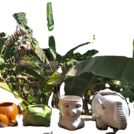 Ceramic Indoor Animal and Unique Shape Plant Pots Hot Sale 2023