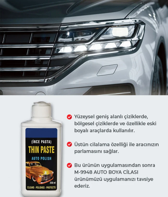 Car Polishing Paste Car Scratch Repair Quality Paste Quick Scratch Remover Paste Wholesale Best Price From Turkey Manufacturer