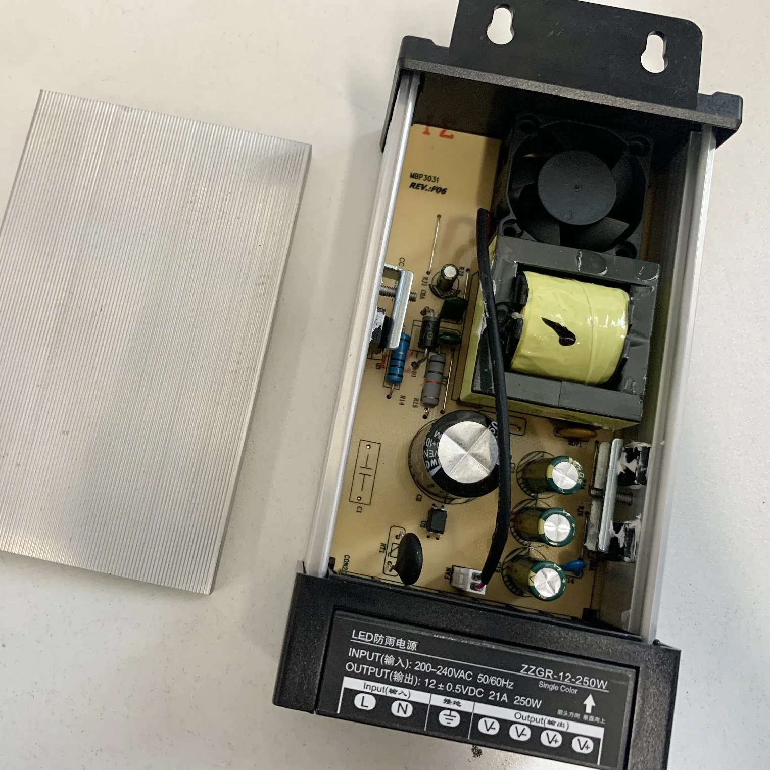 100w/ 200w/ 300w/ 400w/ 500w Rainproof Power Supply Adapter 12V Led Power Transformer For LED Strip Rainproof Led Module
