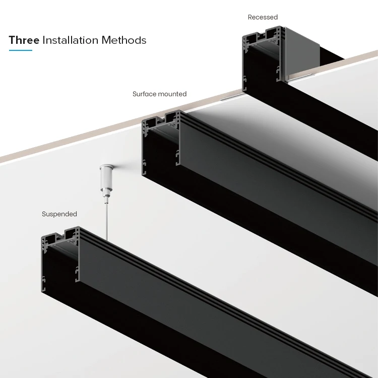 15w 25w 30w 24v 48v Rail Spot High Quality Suction Linear Recessed Magnetic System Magnet Led Track Light