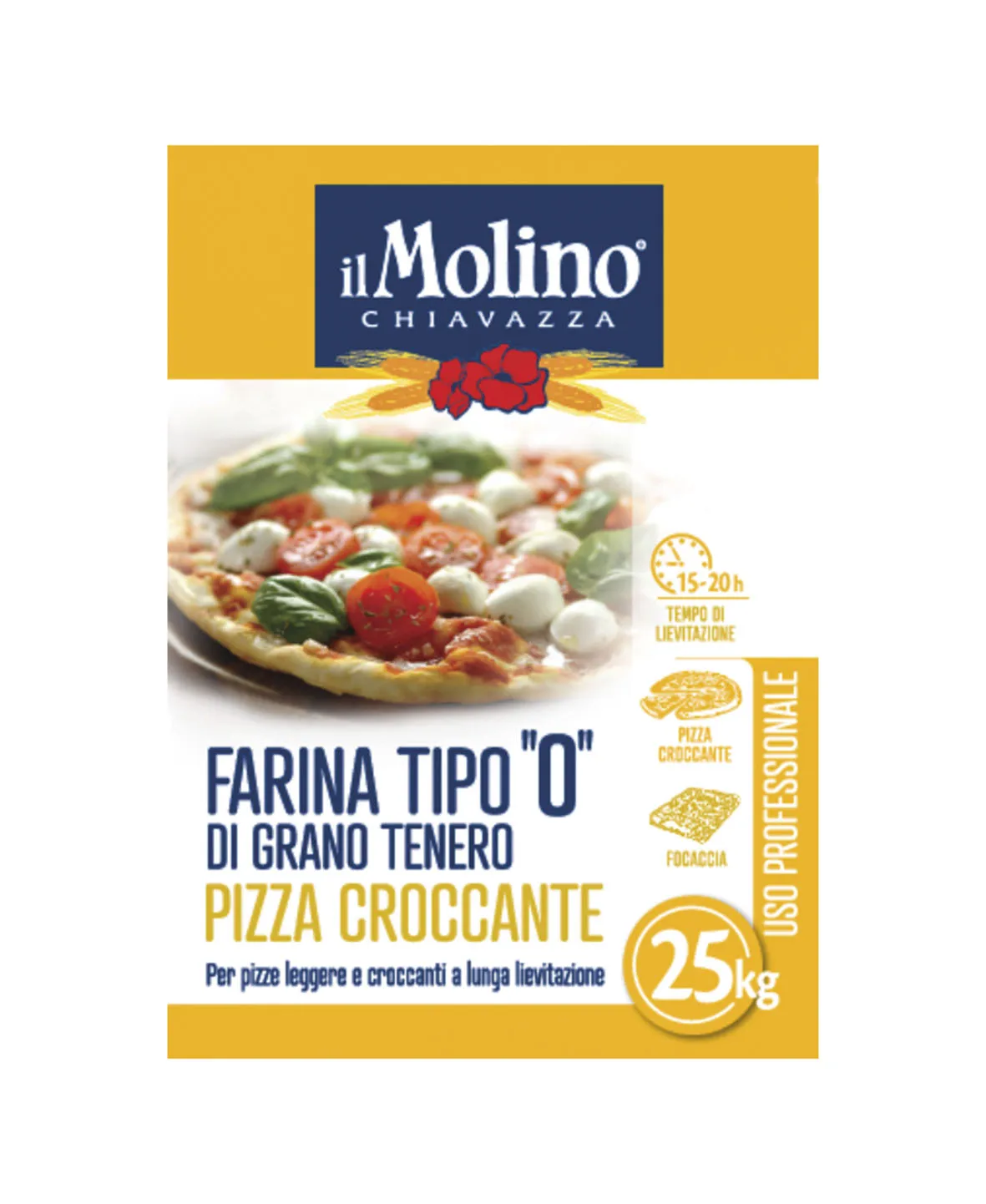 High Quality 100% Natural Flour Ideal for For Crispy Pizza and Professional Uses Made in Italy Ready for Shipping