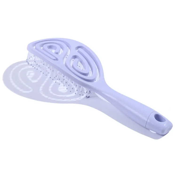 Customized Logo Candy - Colored Cutout Hair Straightener Comb Home Head Massage Hair Brush Spareribs Hollow Large Curved Comb