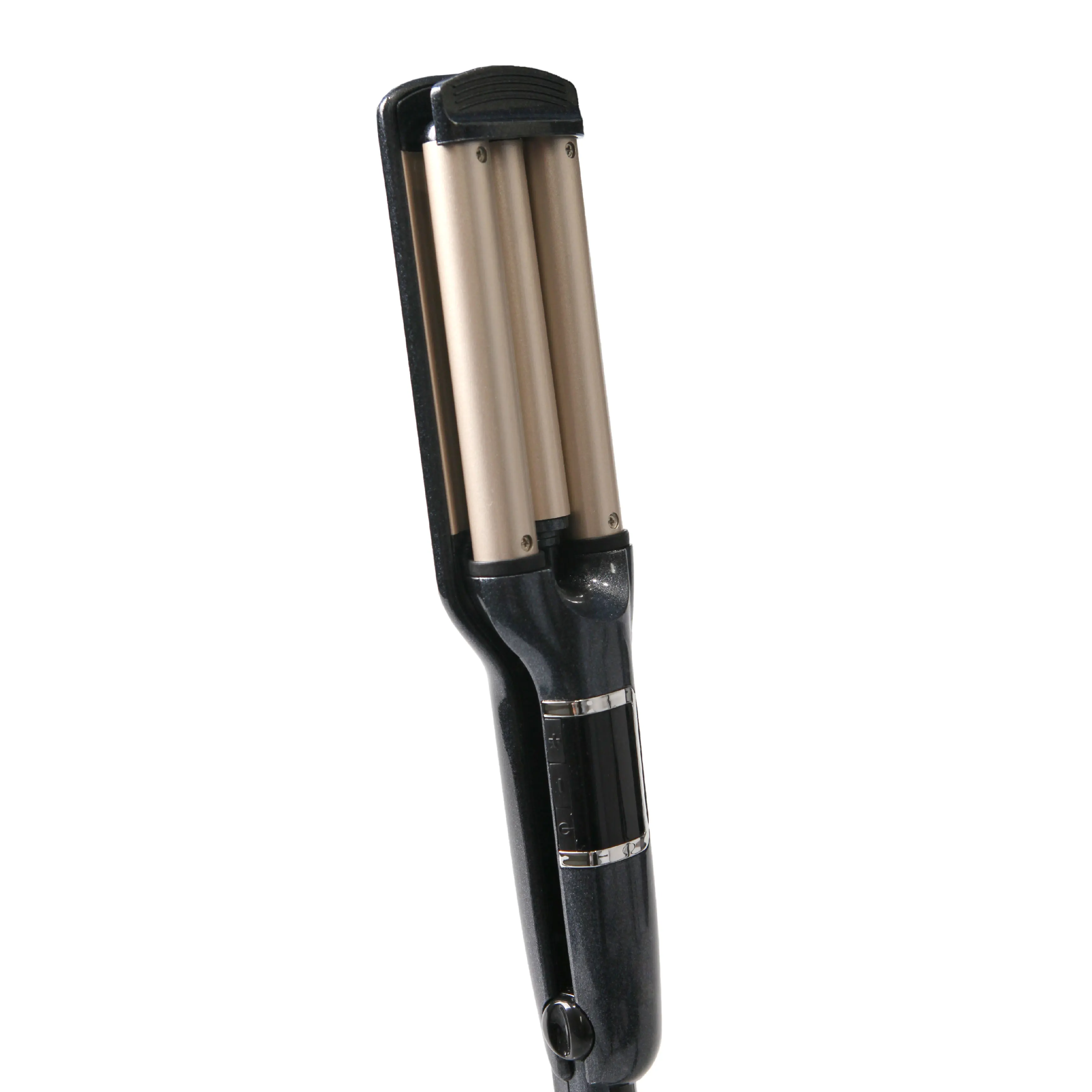 New Style Multiple Fast Ptc Heating Titanium Coated Plate Plamcha De Pelo Rizador 2 En 1