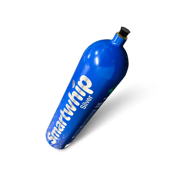 Sleek Design 640 gram Smartwhip Silver Cream Chargers Kitchen Tool for Cake Decorations | OEM Logo Possible