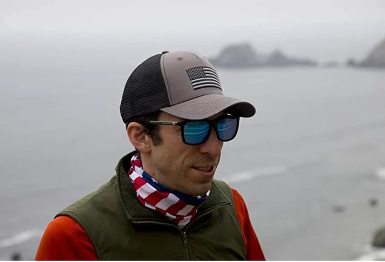 International Tie  Black & Grey American Flag Snapback Baseball Hat Custom Hat Wholesale Hat