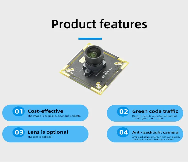 face recognition detection AI vision 4K/25fps 1/2.7 RGB industrial-grade WDR sensor 100dB WDR mipi 8Mega Pixel HD Camera module