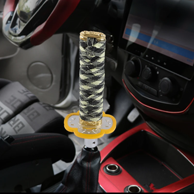 Sword Gear Shift Knob Car accessories Black & White Shift Knob Shifter Aluminum Alloy Katana Adapter Universal 20cm