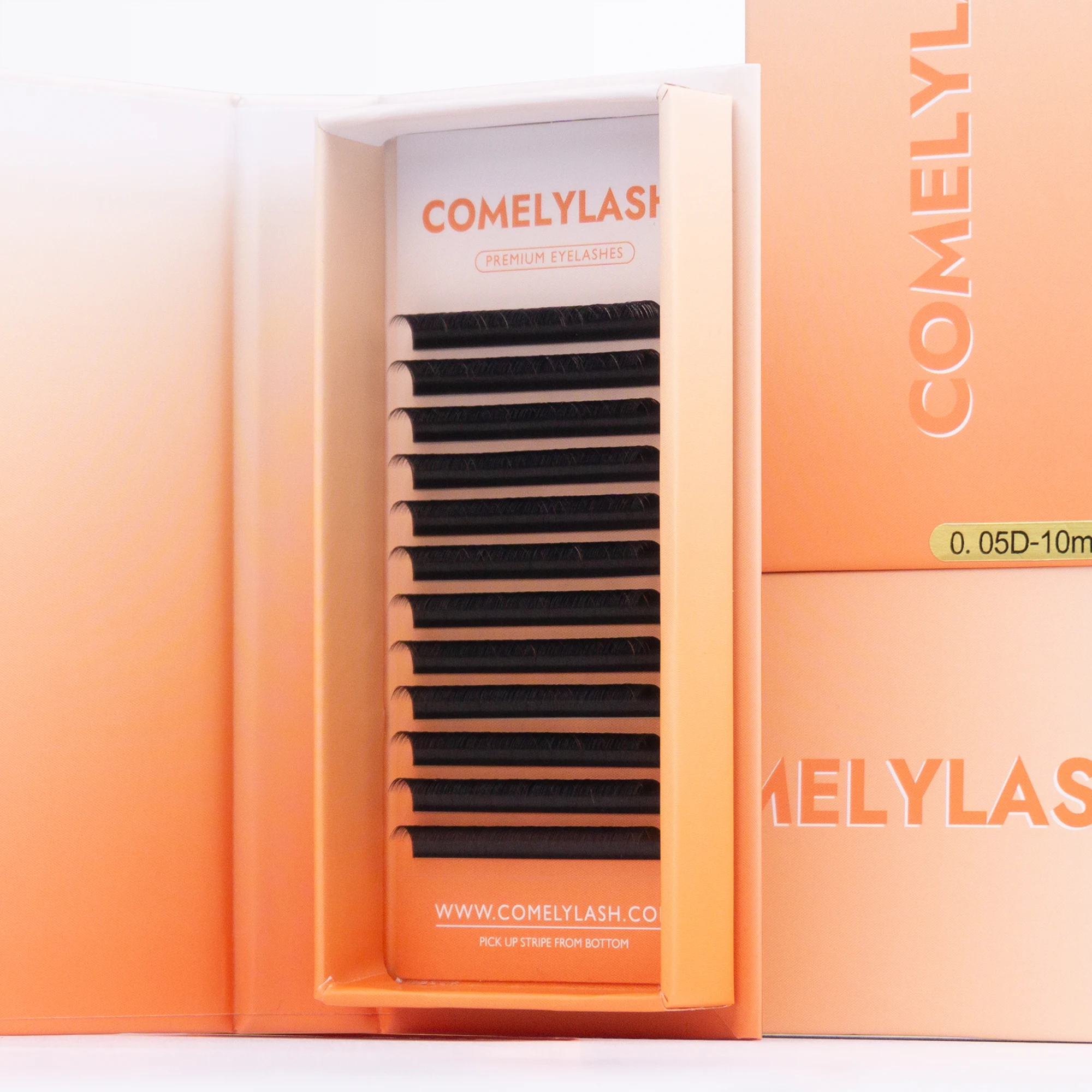 COMELYLASH russian volume bulk silk individual private label eyelash extension supplies custom lash box