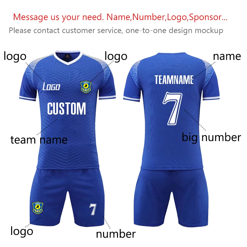 100% Polyester Custom Team Wear With Logo Soccer Uniforms Supplier In Pakistan New Arrival Soccer Uniform For Men