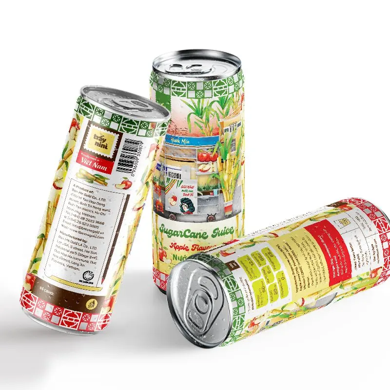 Популярный товар-сок яблочного сахарного тростника с естественным вкусом и хорошим здоровьем, 240 мл в банке или 10 кг в асептическом пакете