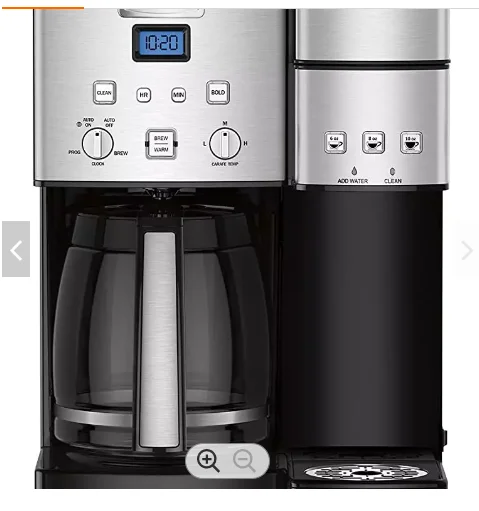 HOT Cuisinart SS-15P1 Coffeemaker and Single-Serve Brewer Coffee Center, 12-Cup Glass, Stainless Steel