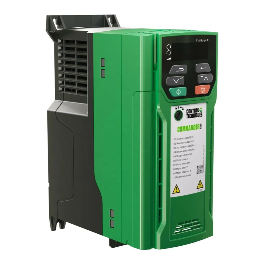 Nidec методы контроля Commander C200 привод переменного тока 3PH 380V 3KW частотно-регулируемым приводом VSD C200-03400073A10100AB100