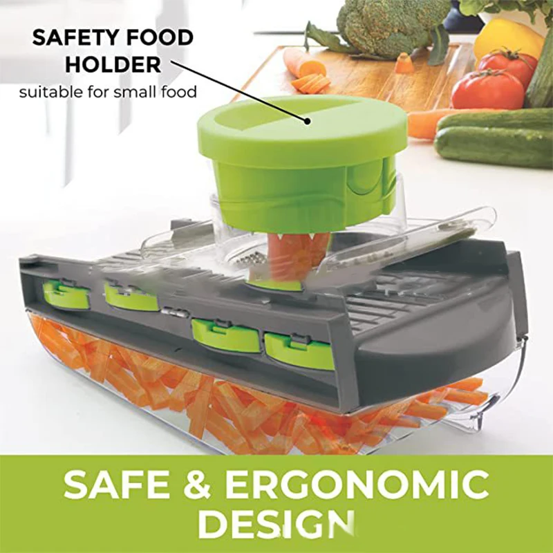 Kitchen Plastic Fruit Food Wholesale Price 2024 Multifuncional Manual Vegetable Cutter Slicer