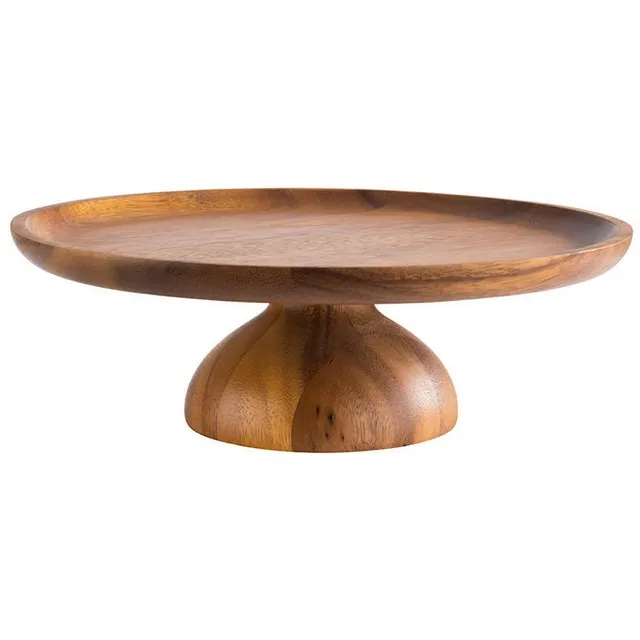 New Design Best Price Vintage Antique Wedding Dessert Wood Cake Stand Pedestal Display Cupcake Server Rustic Farmhouse Party Use