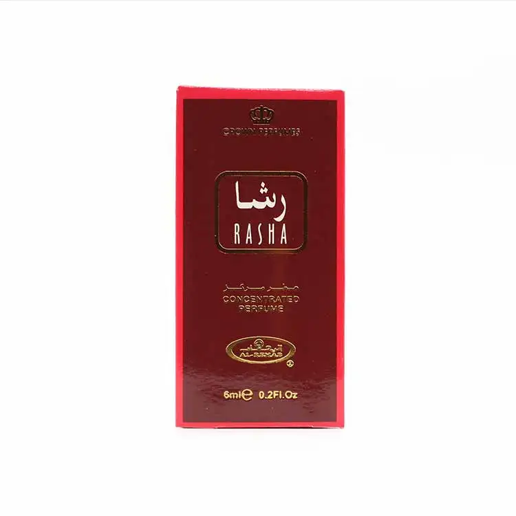 Oil Perfume Rasha by AL REHAB 6 ML 100% Oil Unisex Dubai perfumes Arabic Alcohol-free