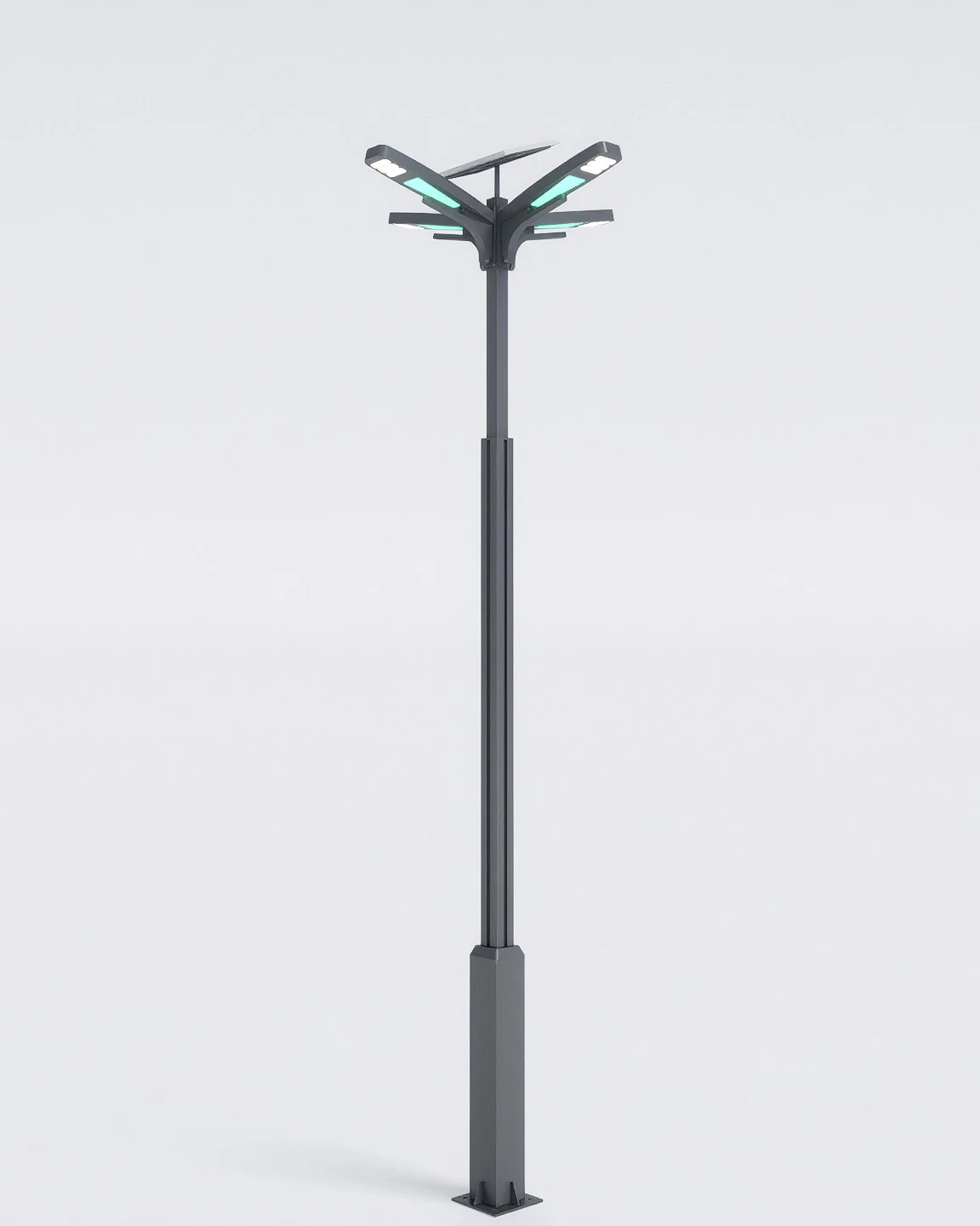5m solar smart pole with camera wifi ap led screen
