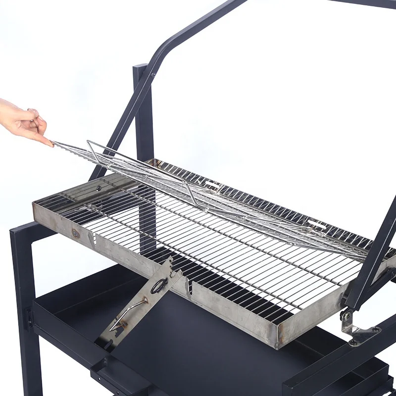 Outdoor Carbon BBQ Grill stainless steel grill plate large charcoal barbecue grill commercial camping picnic