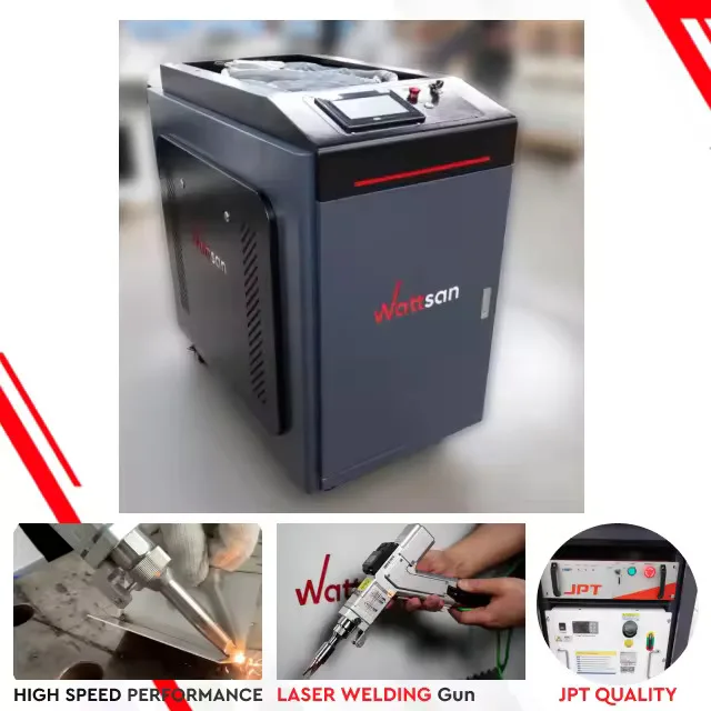 Wattsan 4-in-1 Raycus Multiple Welding Machine 1500w 2000w 3000W 4 in 1 Handheld Laser Weld 1090x650x1080 mm