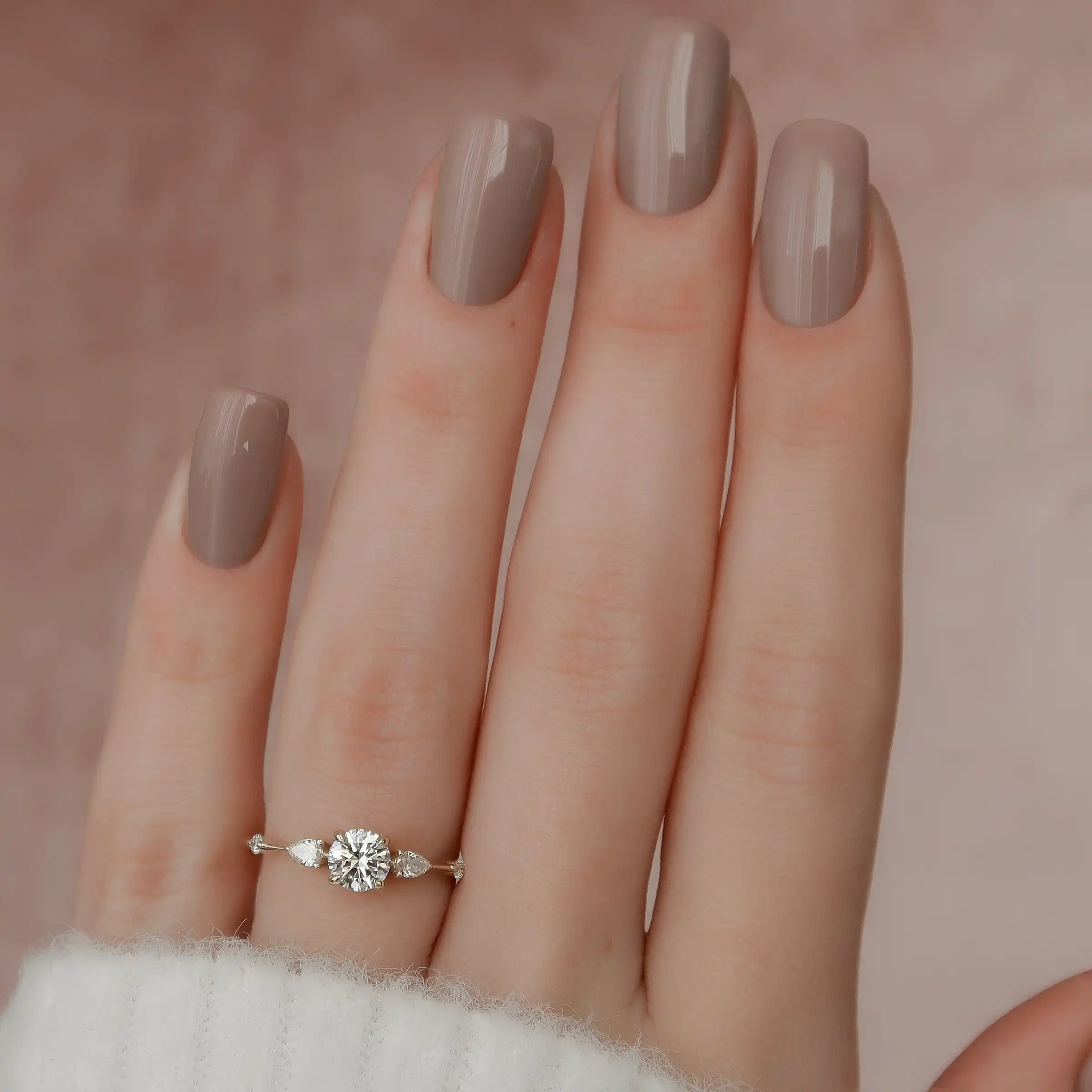 Factory Prices Captivating The Naomi 2.0 CT Diamond Engagement Ring  14KT and 18KT Gold Plated Diamond Engagement Ring For Sale