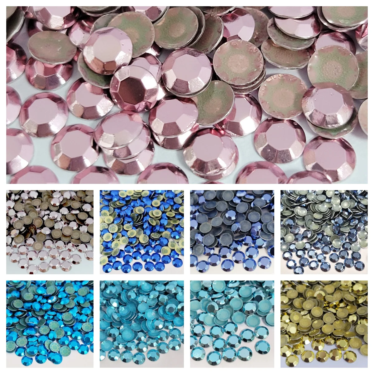 wholesale 2mm 3mm 4mm 6mm rhinestud hot fix for garment shoes T-shirt ,octagon shape hot fix convex studs for denim