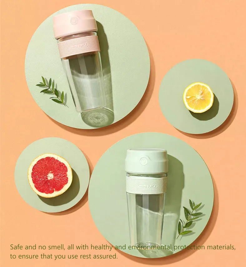 USB Portable Juicer Bottle Smart Automatic Electric Portable Cup Rechargeable Juicer Plastic 40 White Noise Machine 5V 1200mah