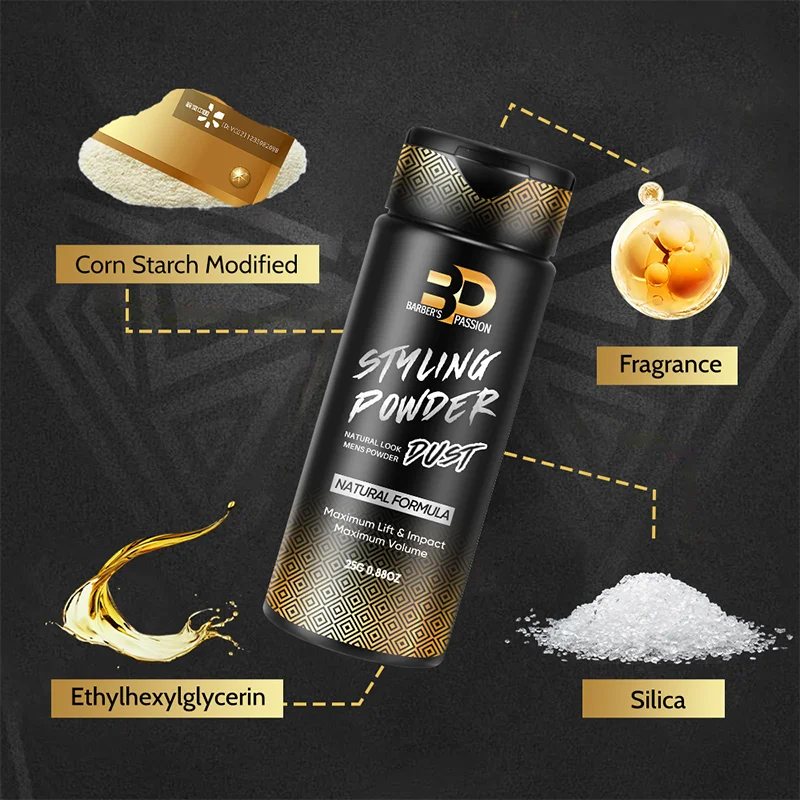 Factory Barber Salon Mens Hair Texture Styling Volume Powder For Natural Look No Oil or Greasy Residue