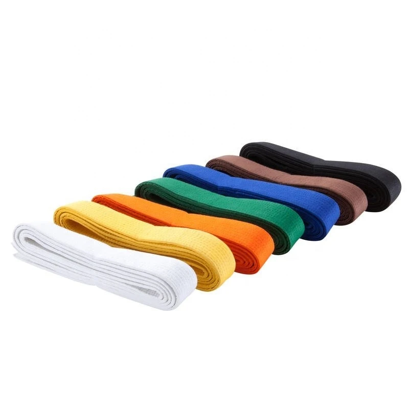 Custom Logo Karate Equipment Custom Color Martial Arts Belts High Quality Karate Taekwondo BJJ Belt.