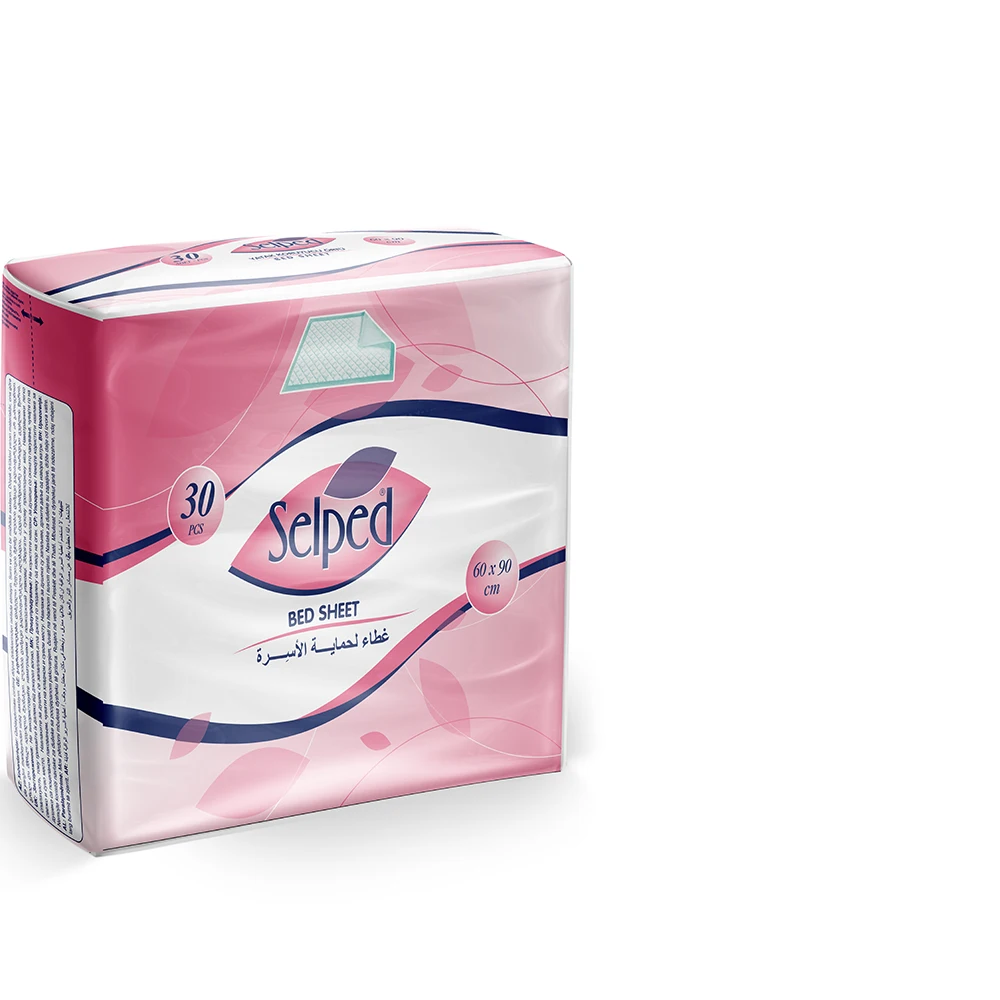 Wholesale Price Good Quality Selped  Bed Sheet Under Pad  Soft and Comfortable Sheet Available