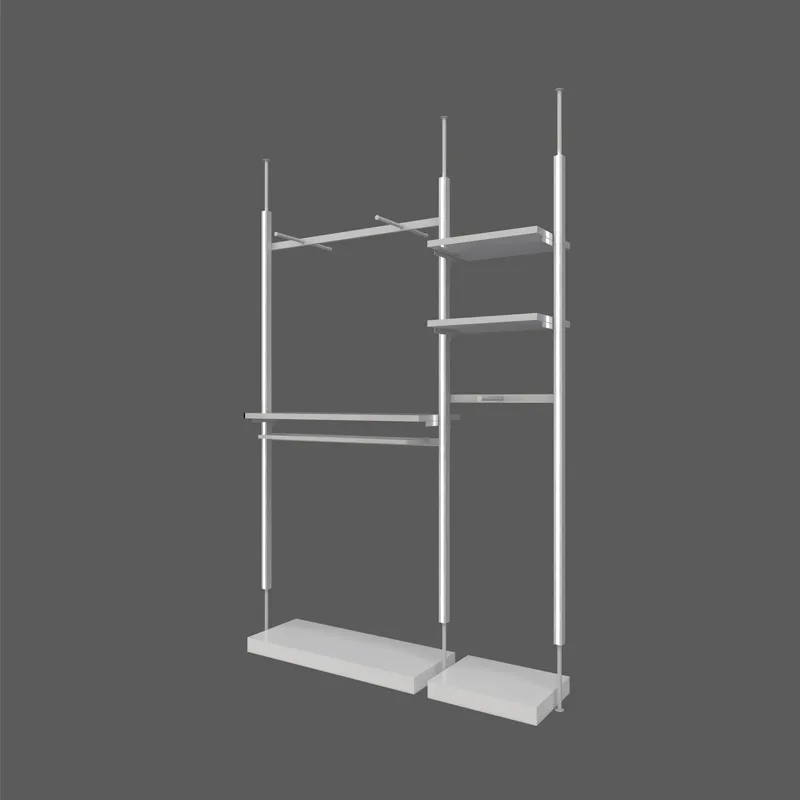 TOP Trendy Retail men Clothes Store Display Rack Custom Boutique Furniture Chic metal Clothing Shop Design for wall-mounted