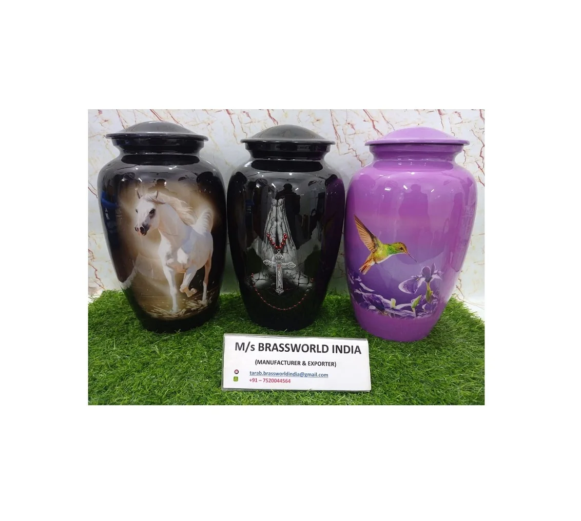 Hot Selling Cremation Urns For Human Ashes Funeral Supplies Metal Cremation Urn Premium Quality
