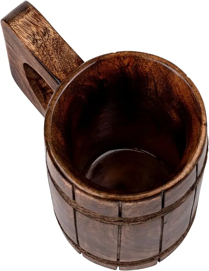 Modern Style wooden coffee mug Eco-friendly Beer wine mango wooden cup for coffee tea mug at Reasonable Price