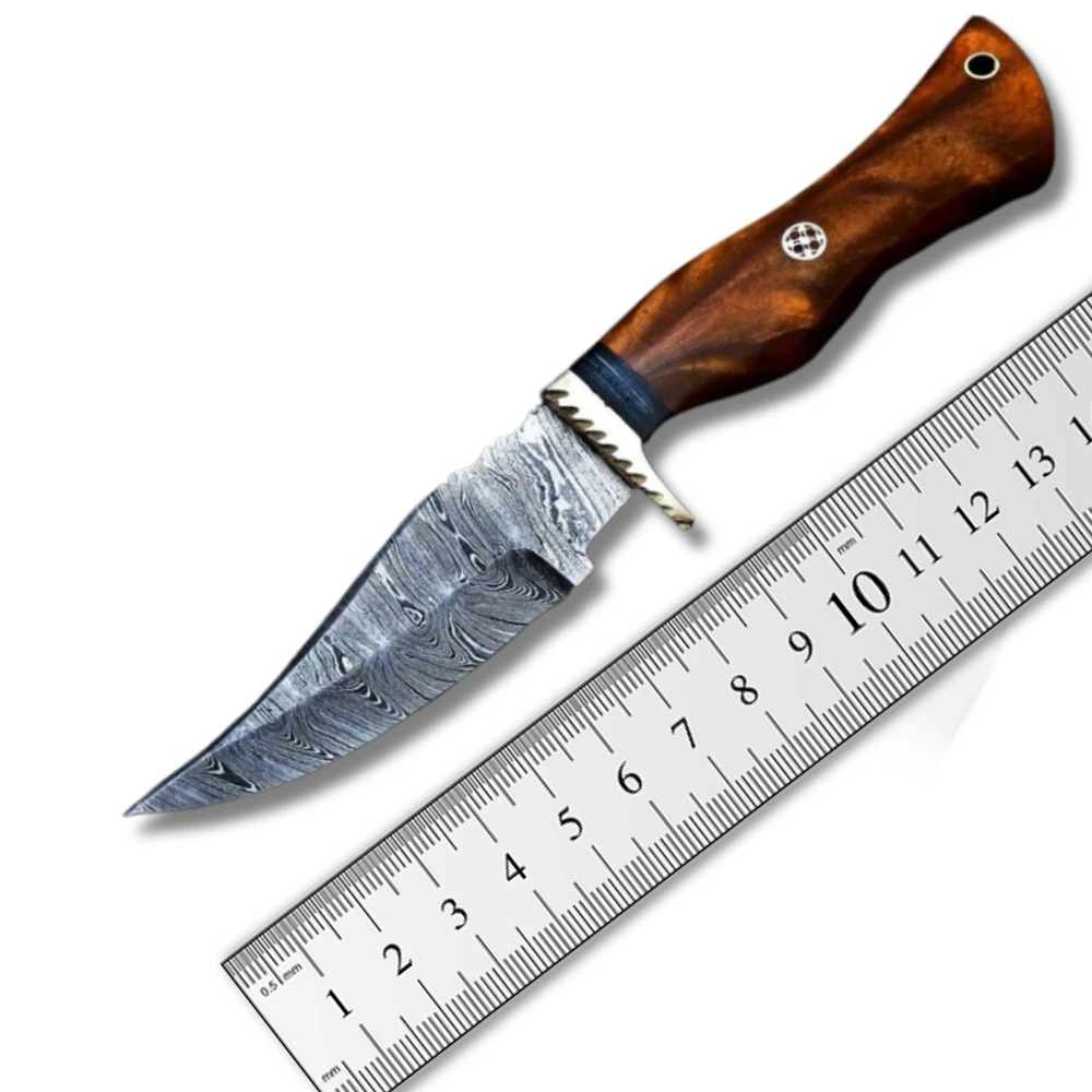 Handmade Fixed Blade Knife with Sheath for Outdoor Survival Camping Fishing Hunting Knives Carbon Steel Blade Bone Handle