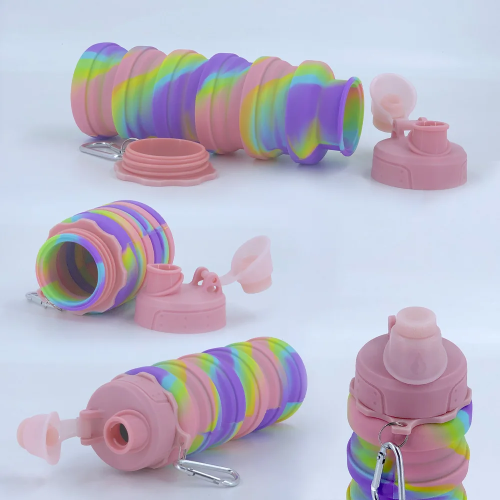 Силиконовая складная бутылка для воды