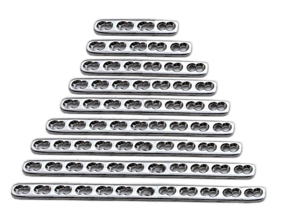 High Quality 10 pieces set of Orthopedic LCP small fragment locking plates 3.5mm veterinary orthopedic plates Set