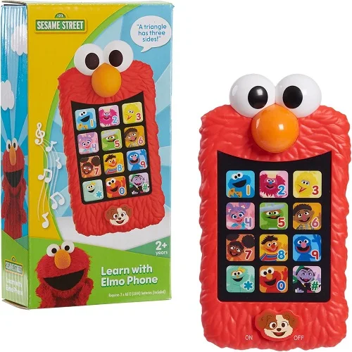 In Stock Just-Play SESAME STREETS Learn with Elmos-Pretend Play Phone, Learning and Education, Kids Toys for Ages 2 Up