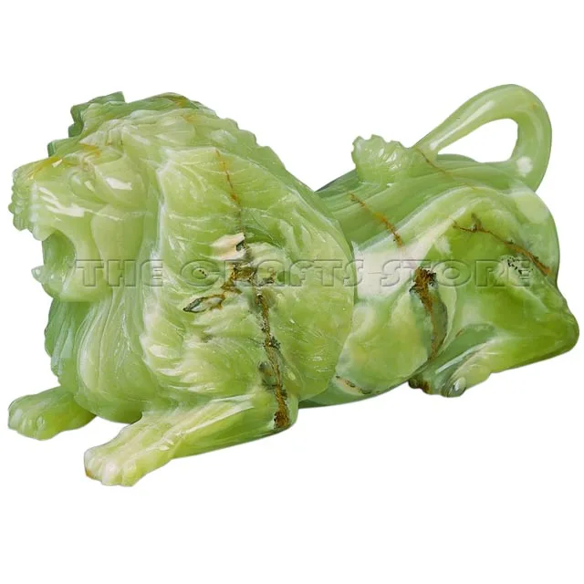 Hot Sale Wholesale Natural Stone Carving Lion Sculpture Animal  Figurine Statue Craft Gift Decoration High Good Quality