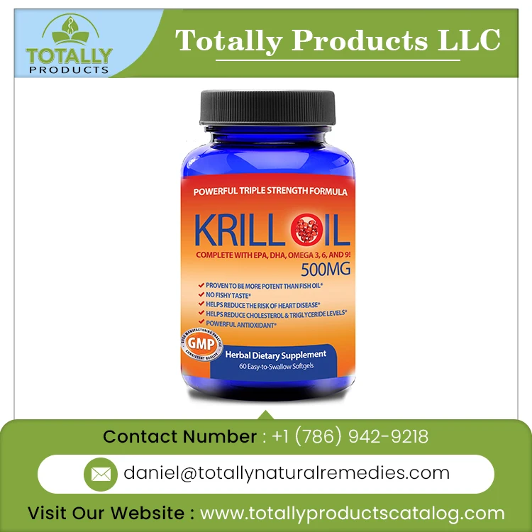 Natural Food Grade human health OEM krill oil softgel omega 3 krill oil
